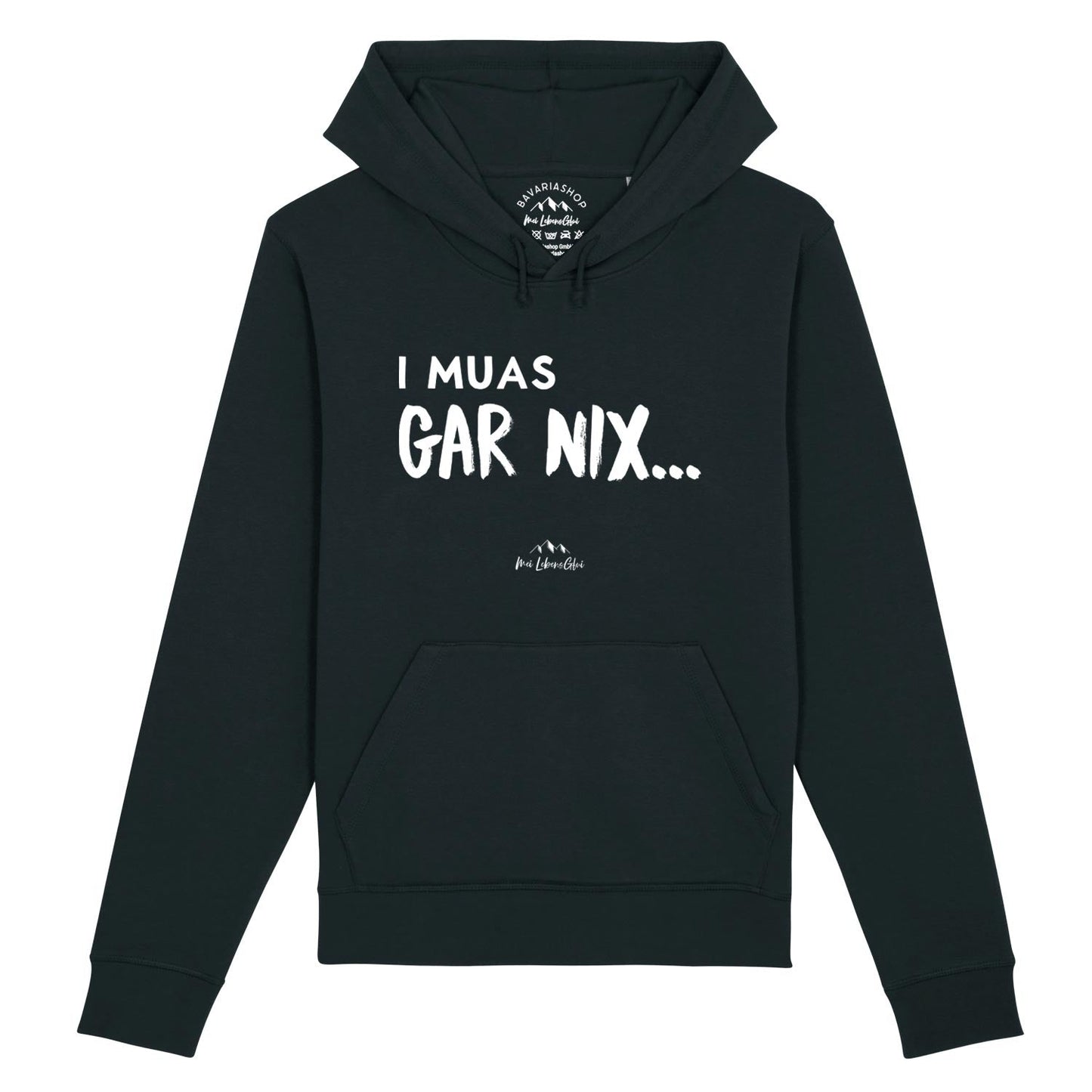Herren Hoodie "I muas gar nixÃ¢â‚¬Â¦"