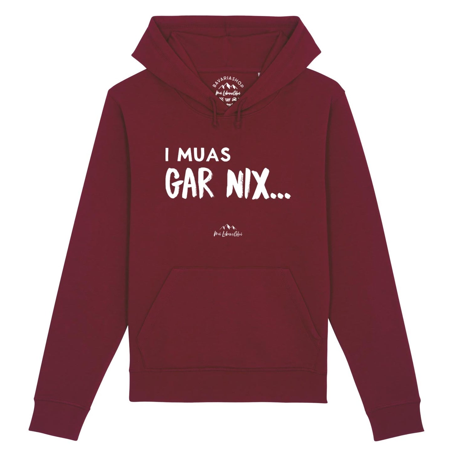 Herren Hoodie "I muas gar nixÃ¢â‚¬Â¦"