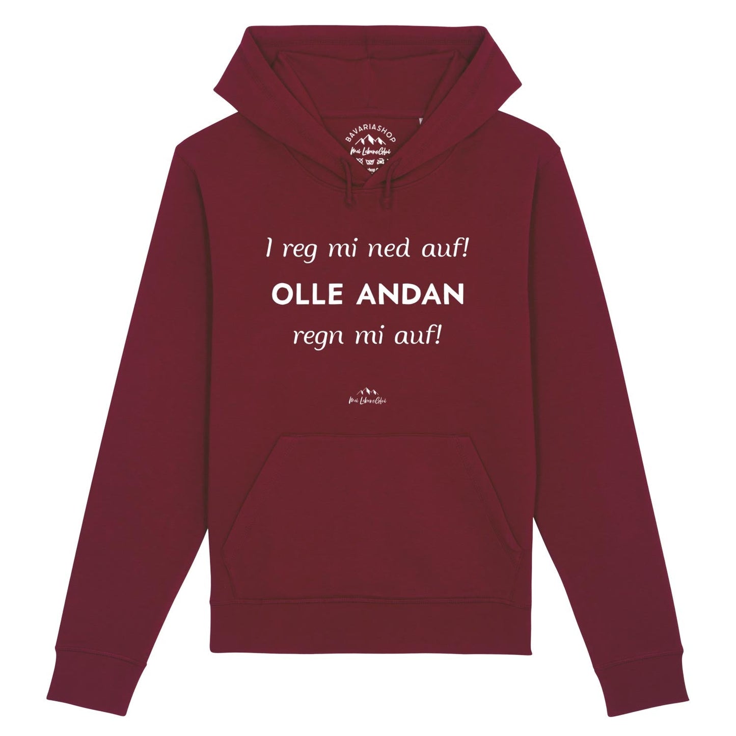 Herren Hoodie "I reg mi ned auf..."