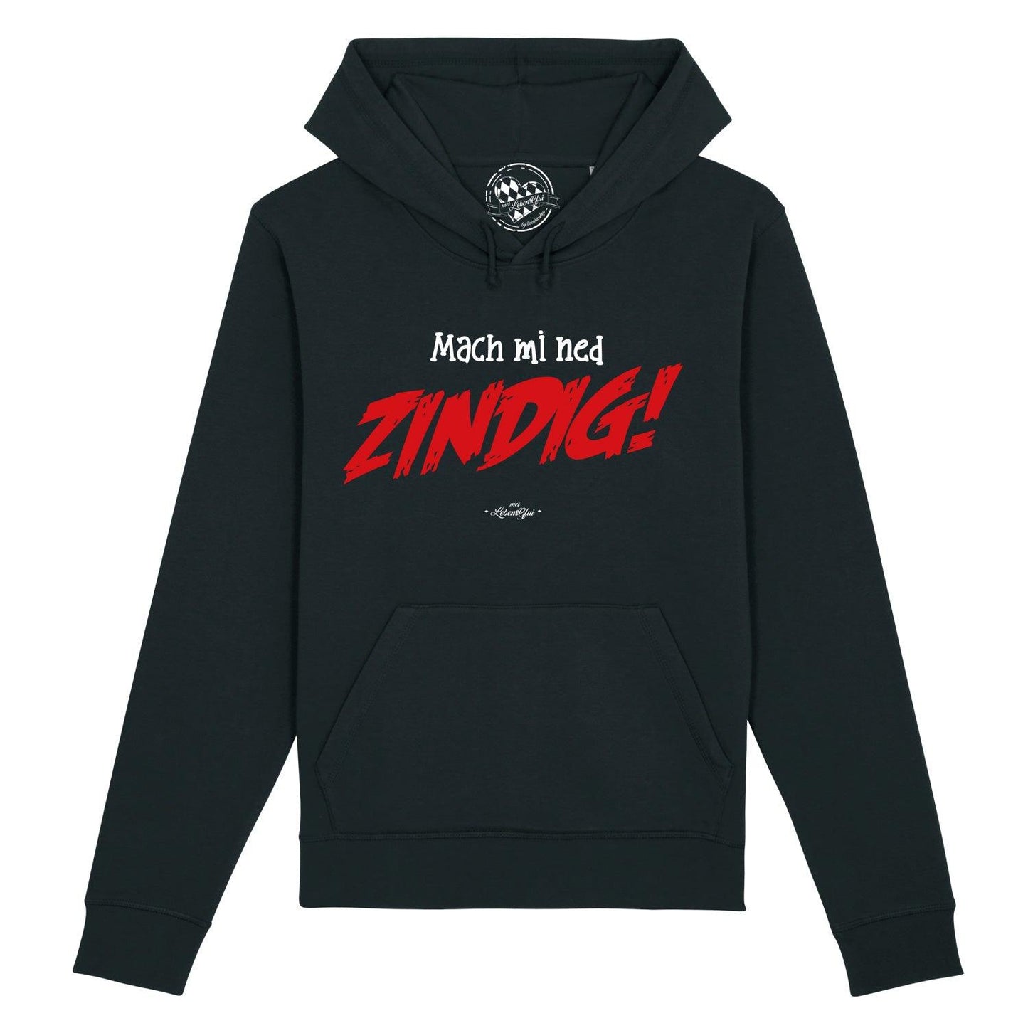 Herren Hoodie "Mach mi ned zindig!"