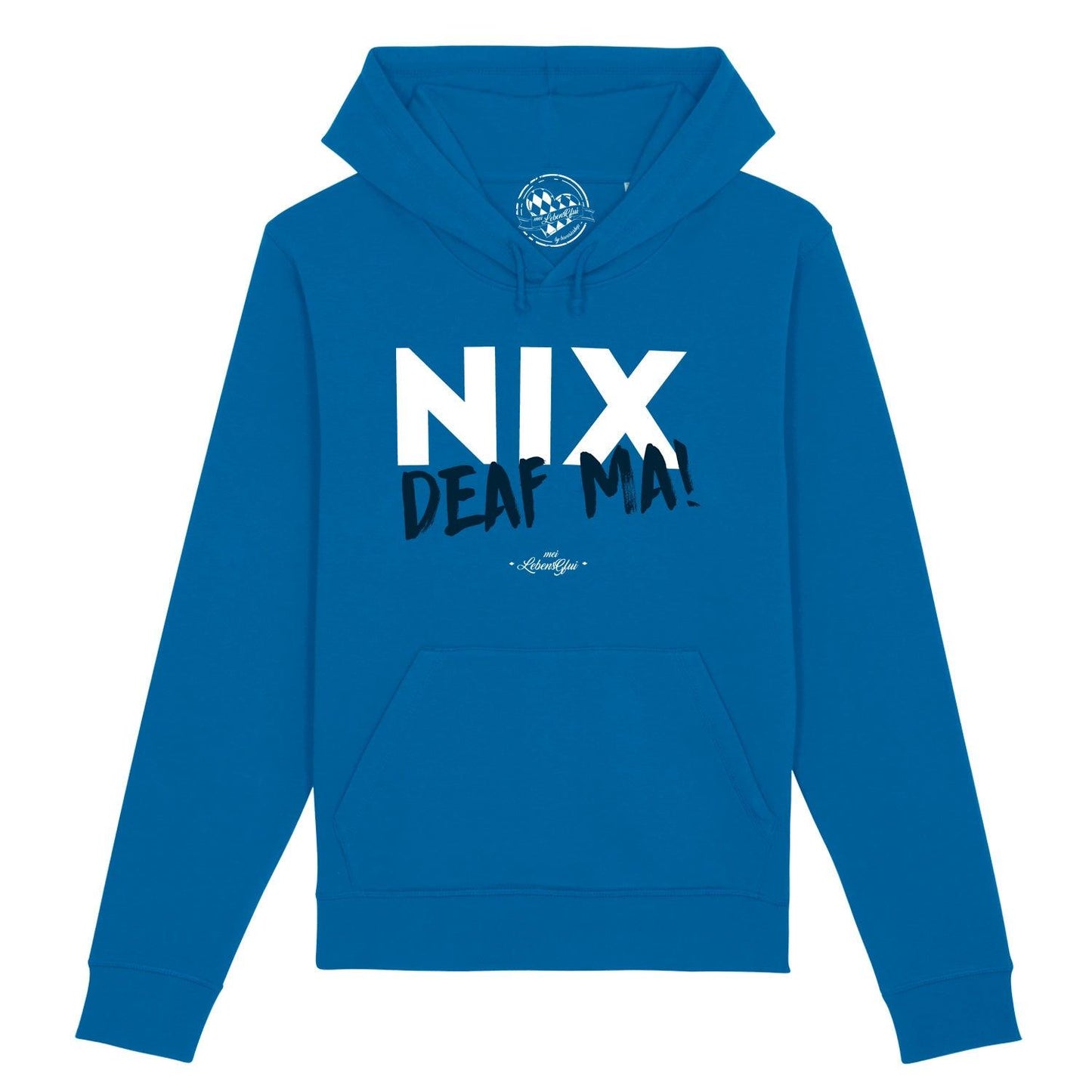 Herren Hoodie "Nix deaf ma"