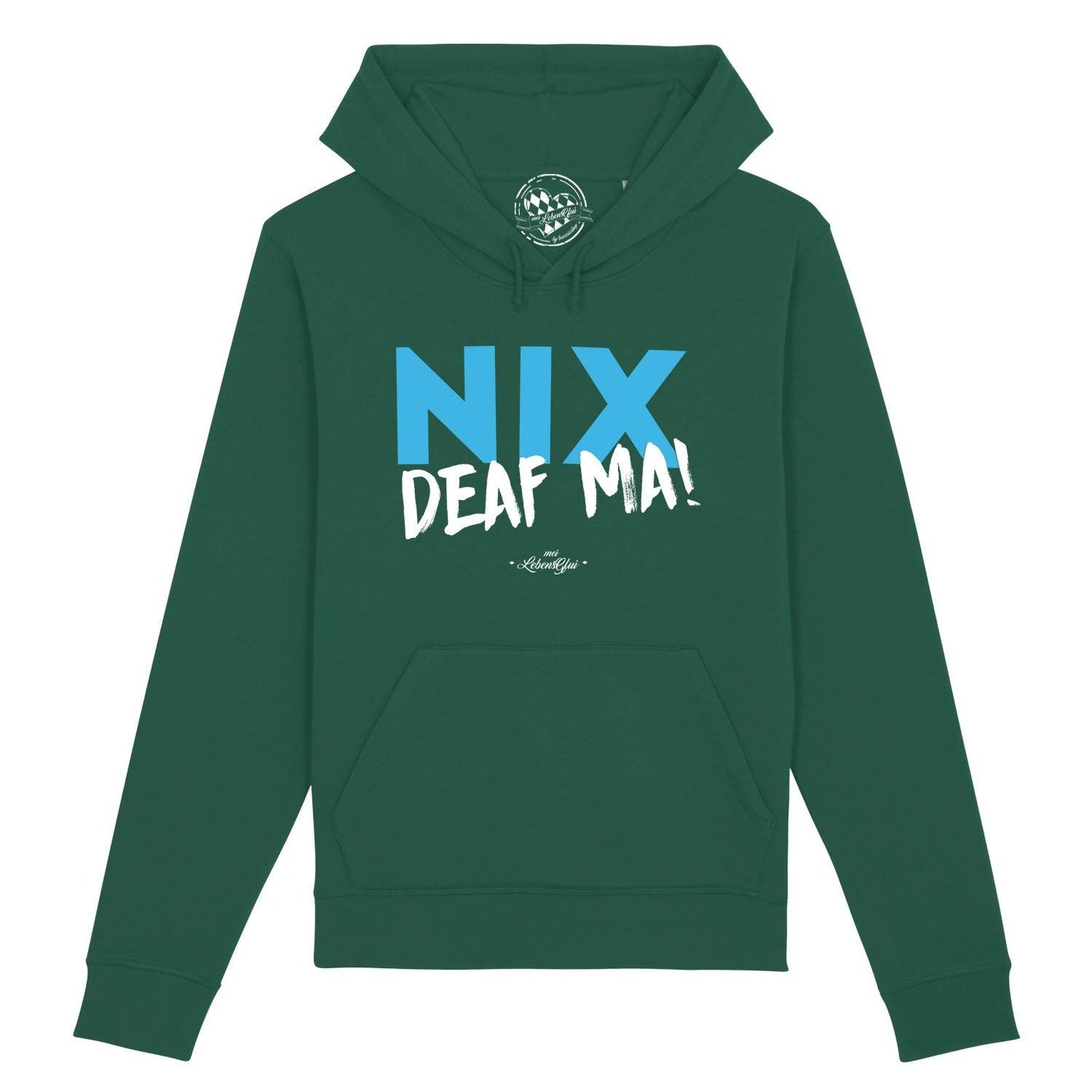 Herren Hoodie "Nix deaf ma"