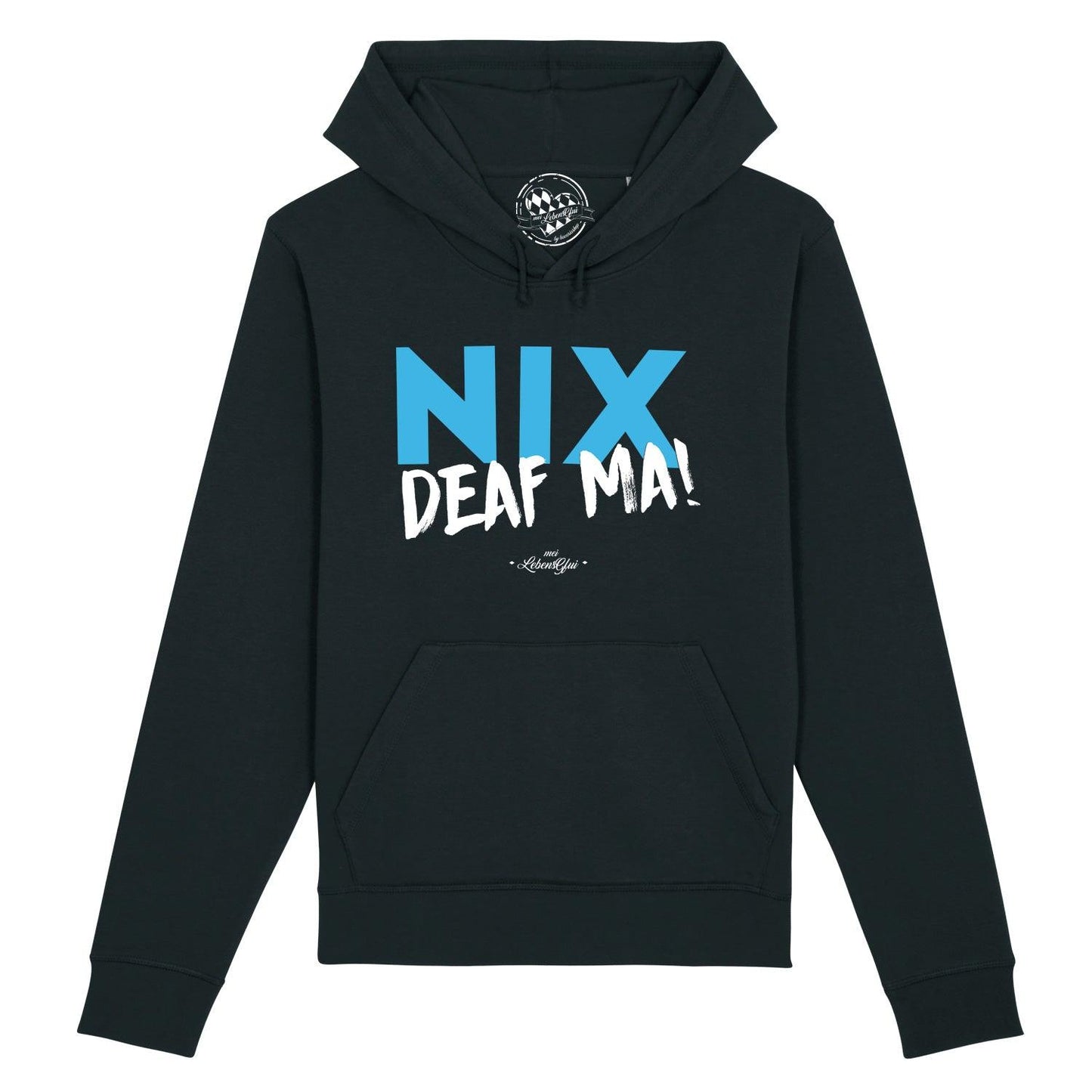 Herren Hoodie "Nix deaf ma"