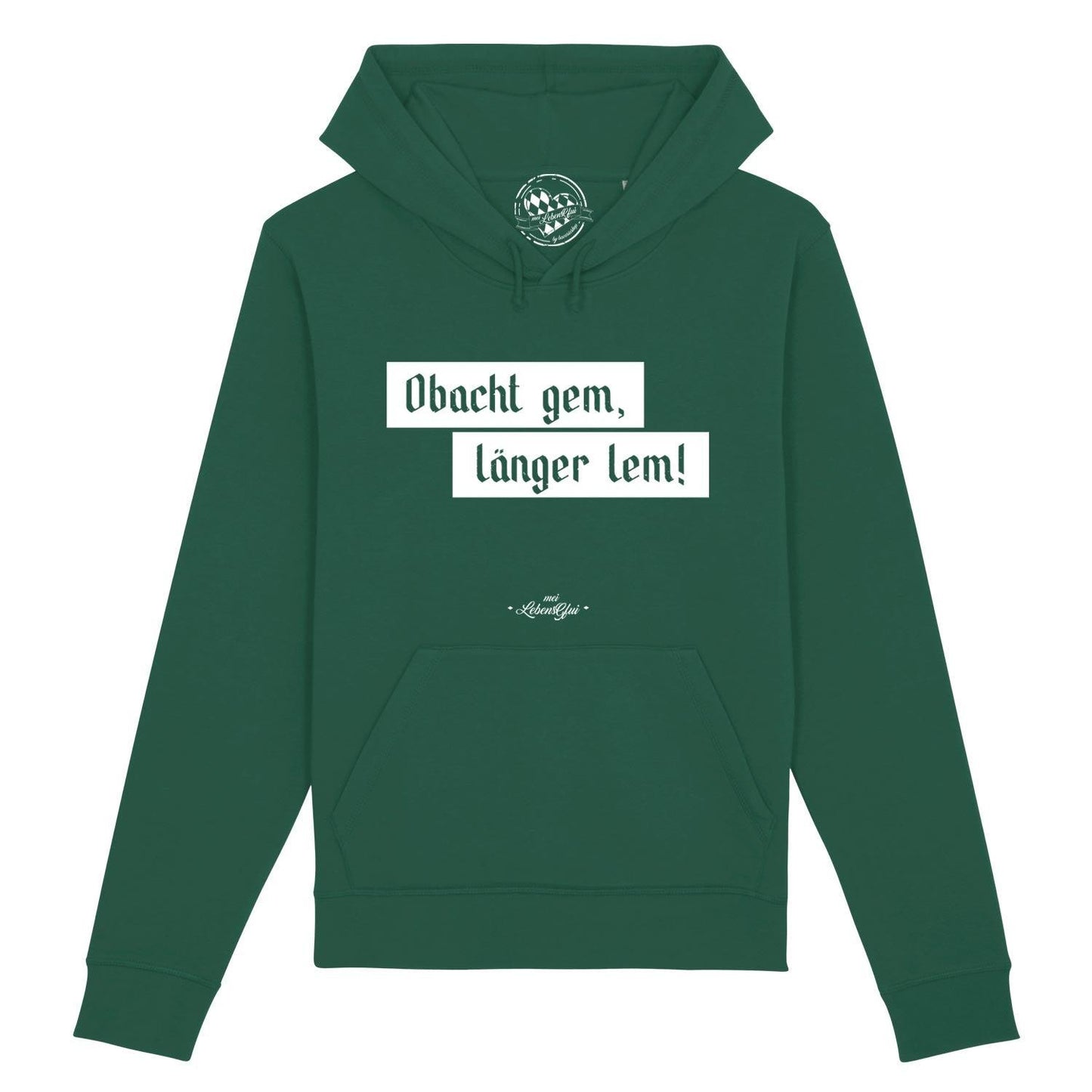 Herren Hoodie "Obacht gem..."