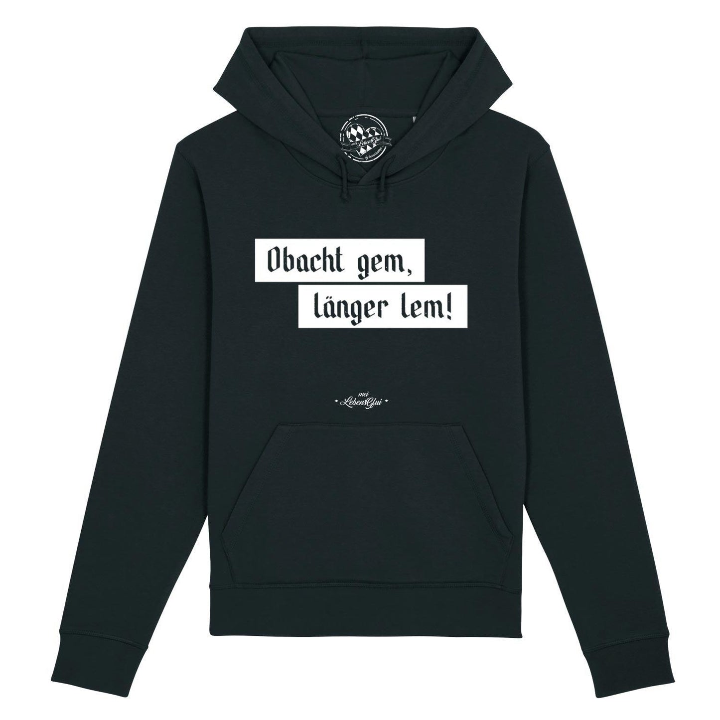 Herren Hoodie "Obacht gem..."