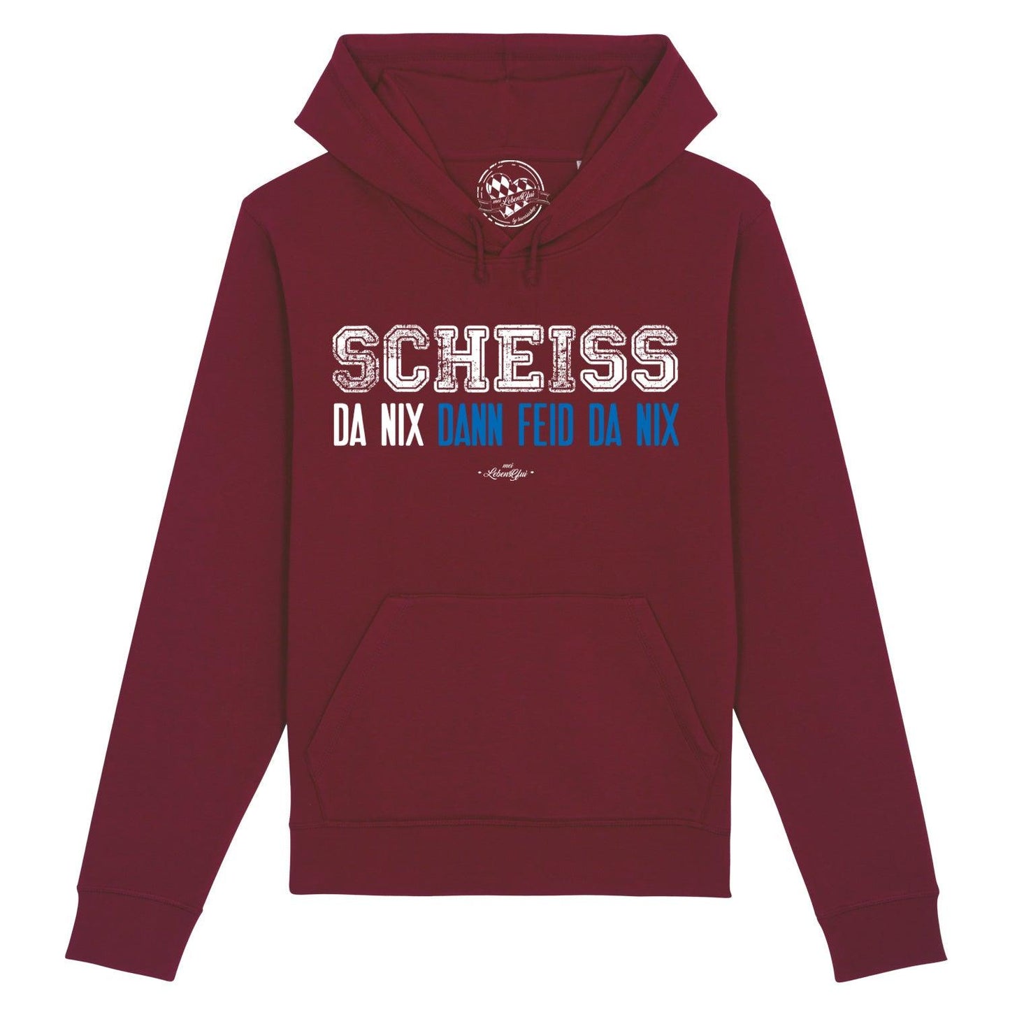 Herren Hoodie "ScheiÃƒÅ¸ da nix"