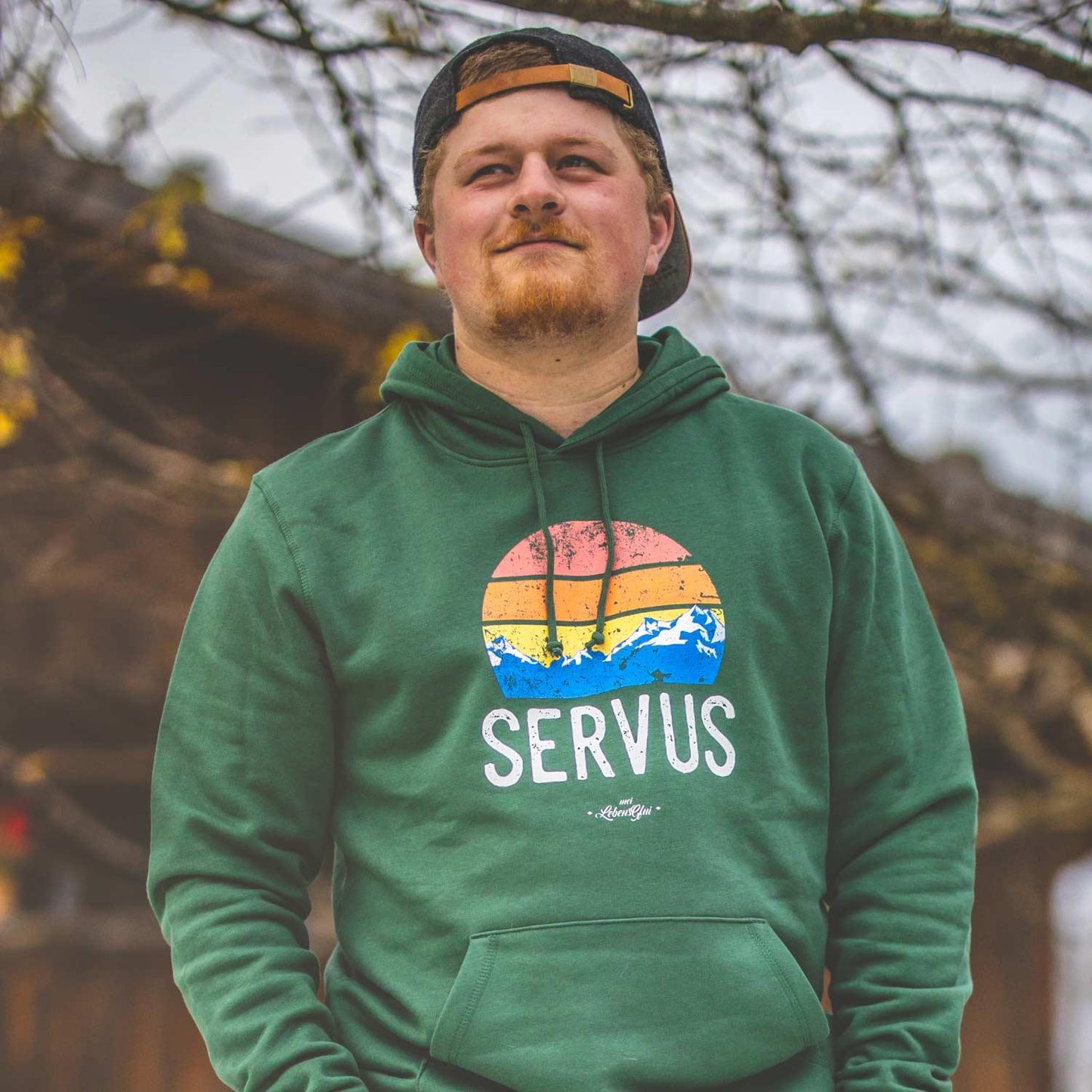 Herren Hoodie "Servus"