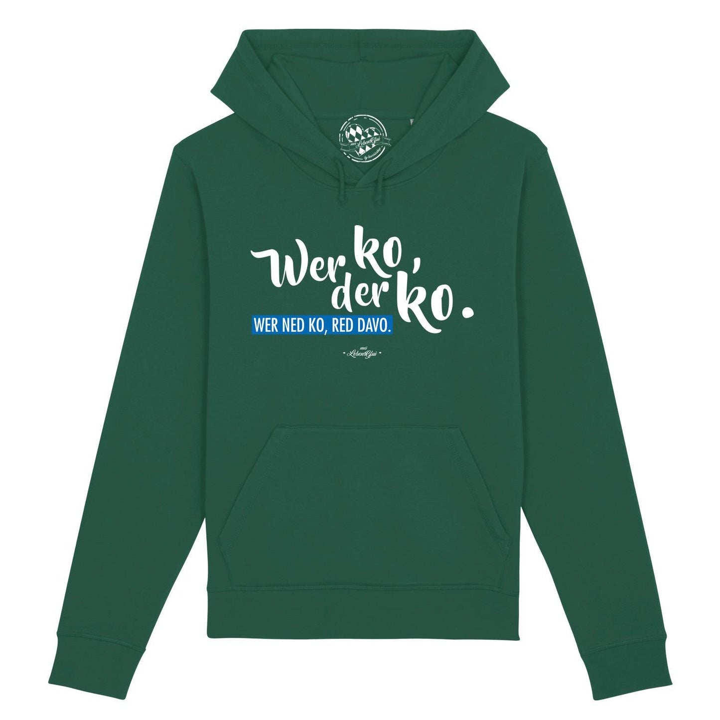 Herren Hoodie "Wer ko, der ko"