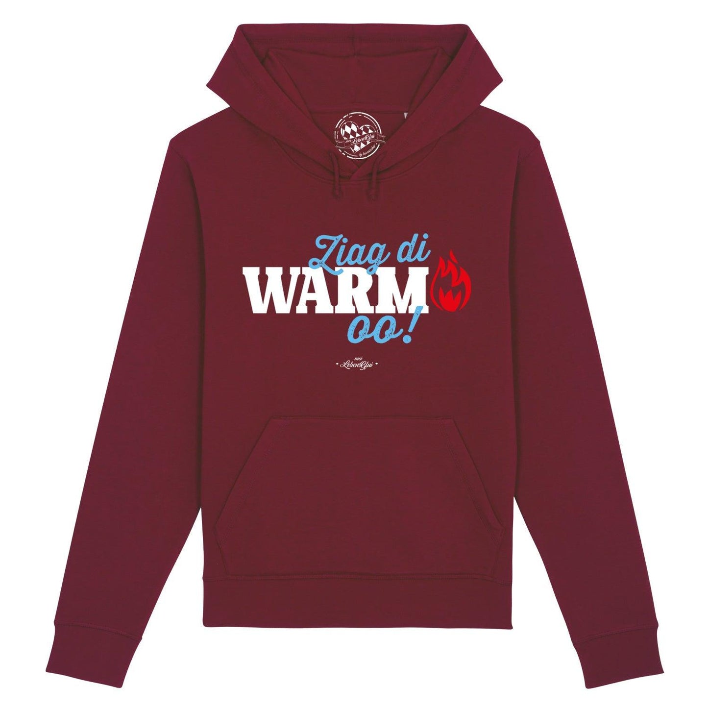 Herren Hoodie "Ziag di warm oo!"