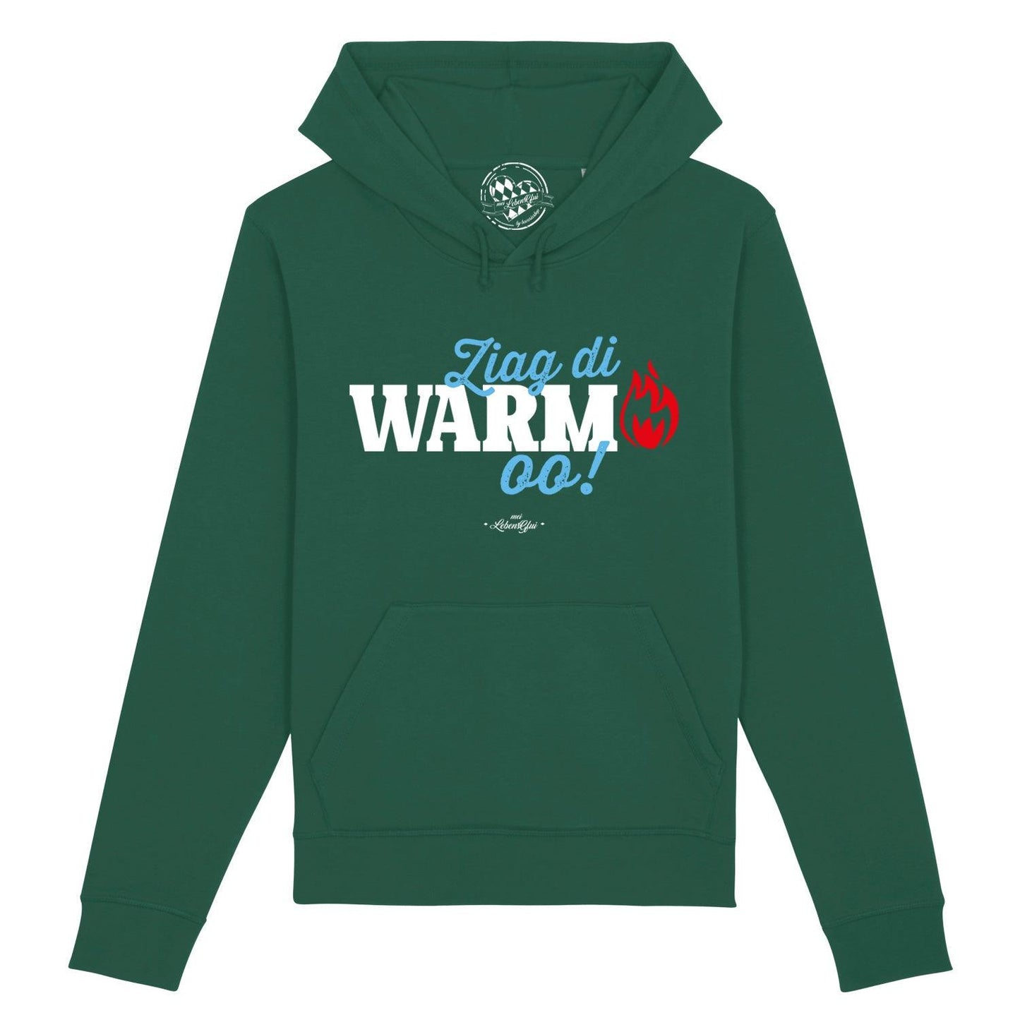 Herren Hoodie "Ziag di warm oo!"