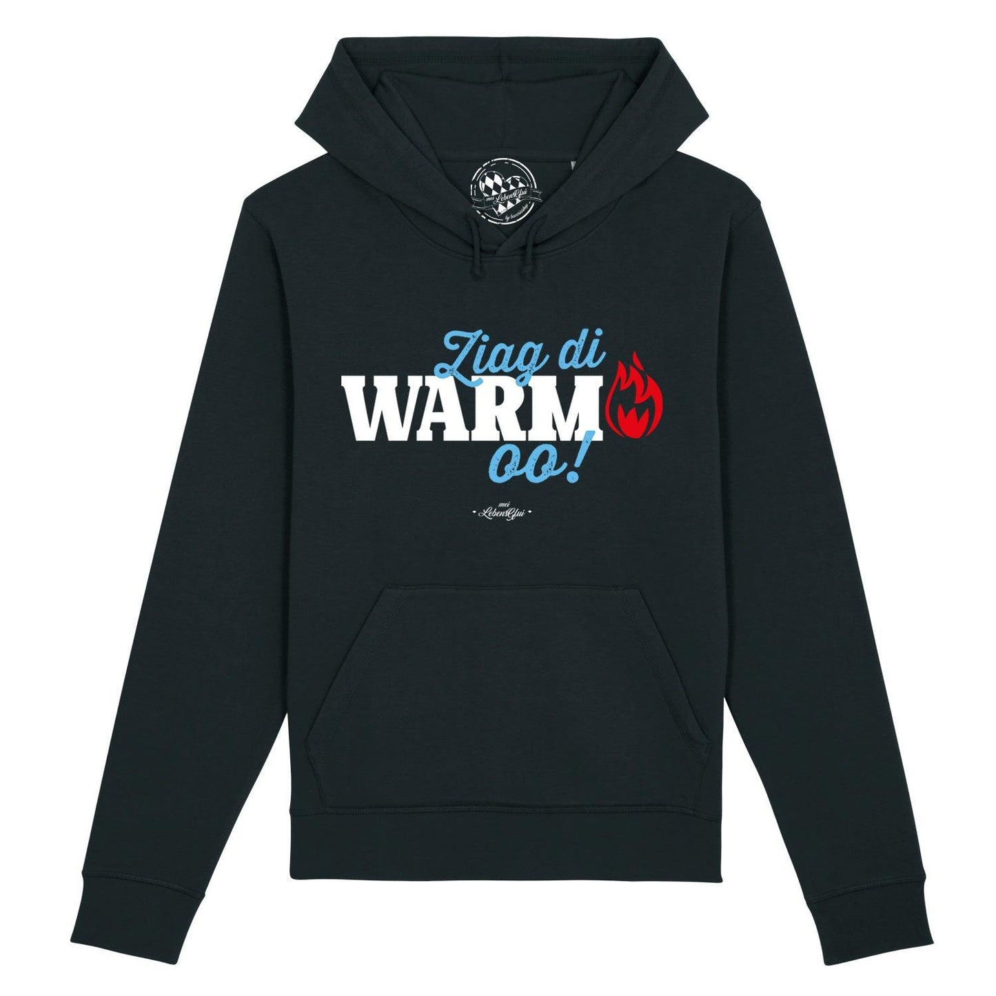 Herren Hoodie "Ziag di warm oo!"