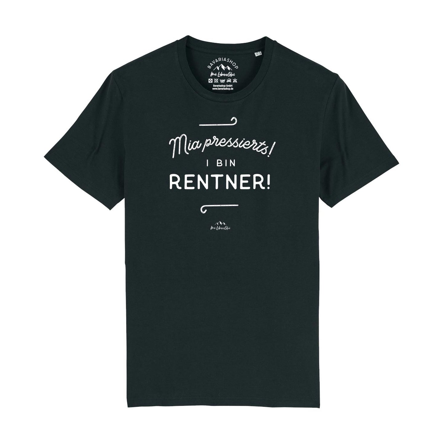 Herren T-Shirt "Mia pressierts, i bin Rentner"