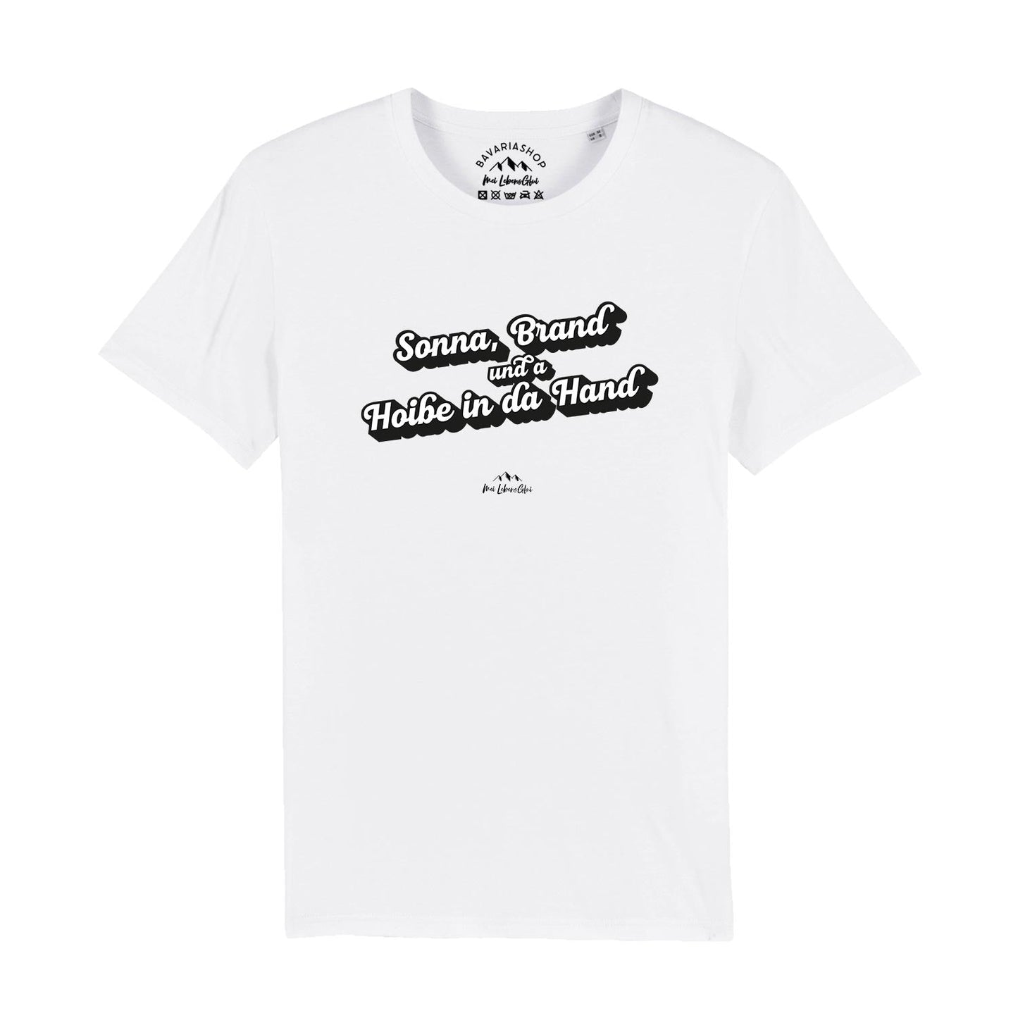 Herren T-Shirt "Sonna, Brand und a Hoibe in da Hand"