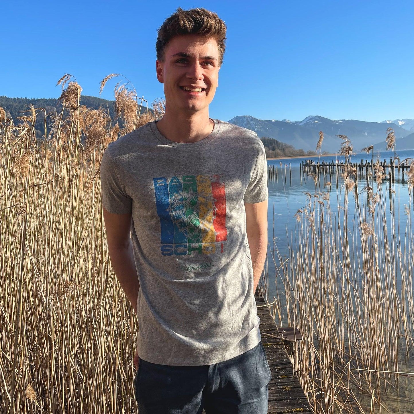 Herren T-Shirt "Basst scho"