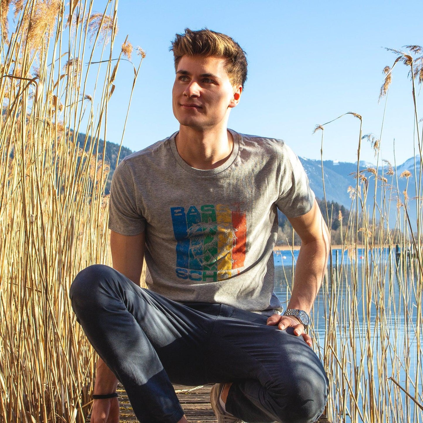 Herren T-Shirt "Basst scho"