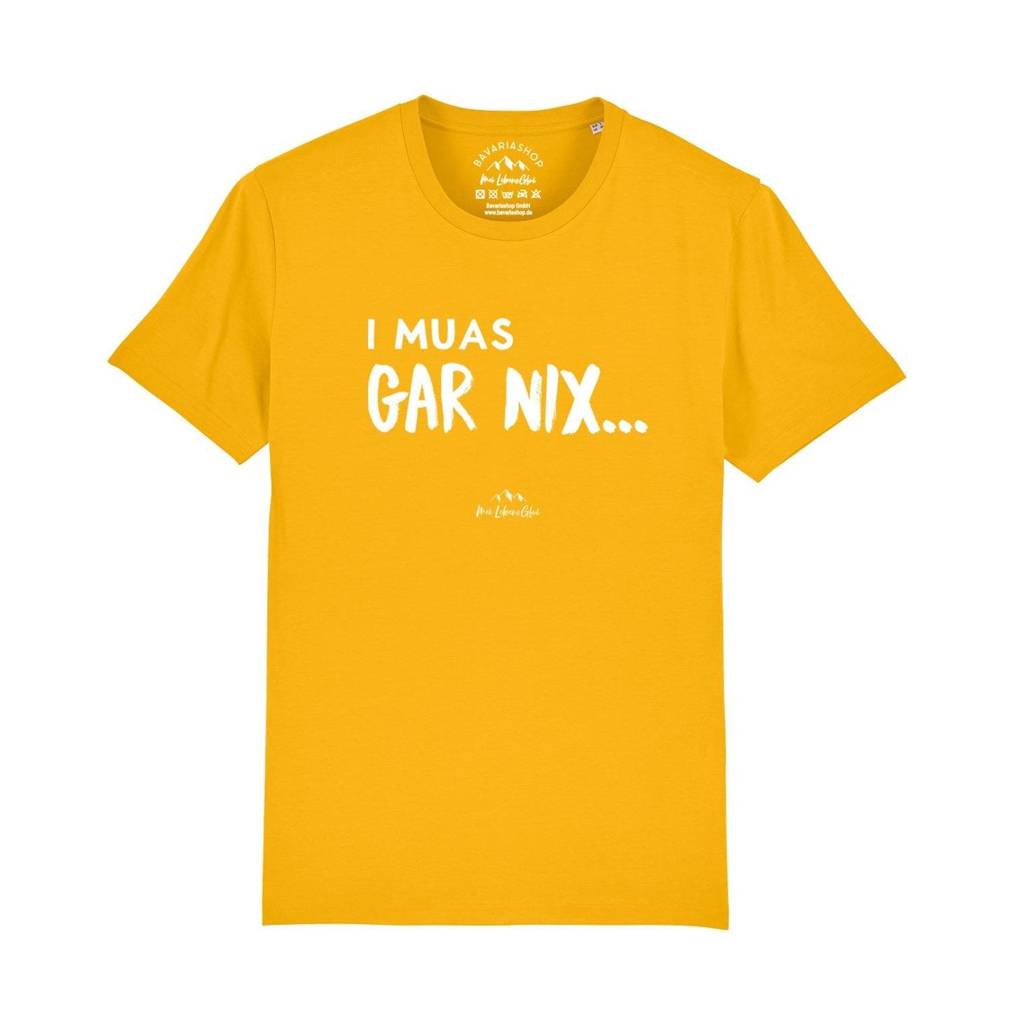 Herren T-Shirt "I muas gar nixÃ¢â‚¬Â¦"