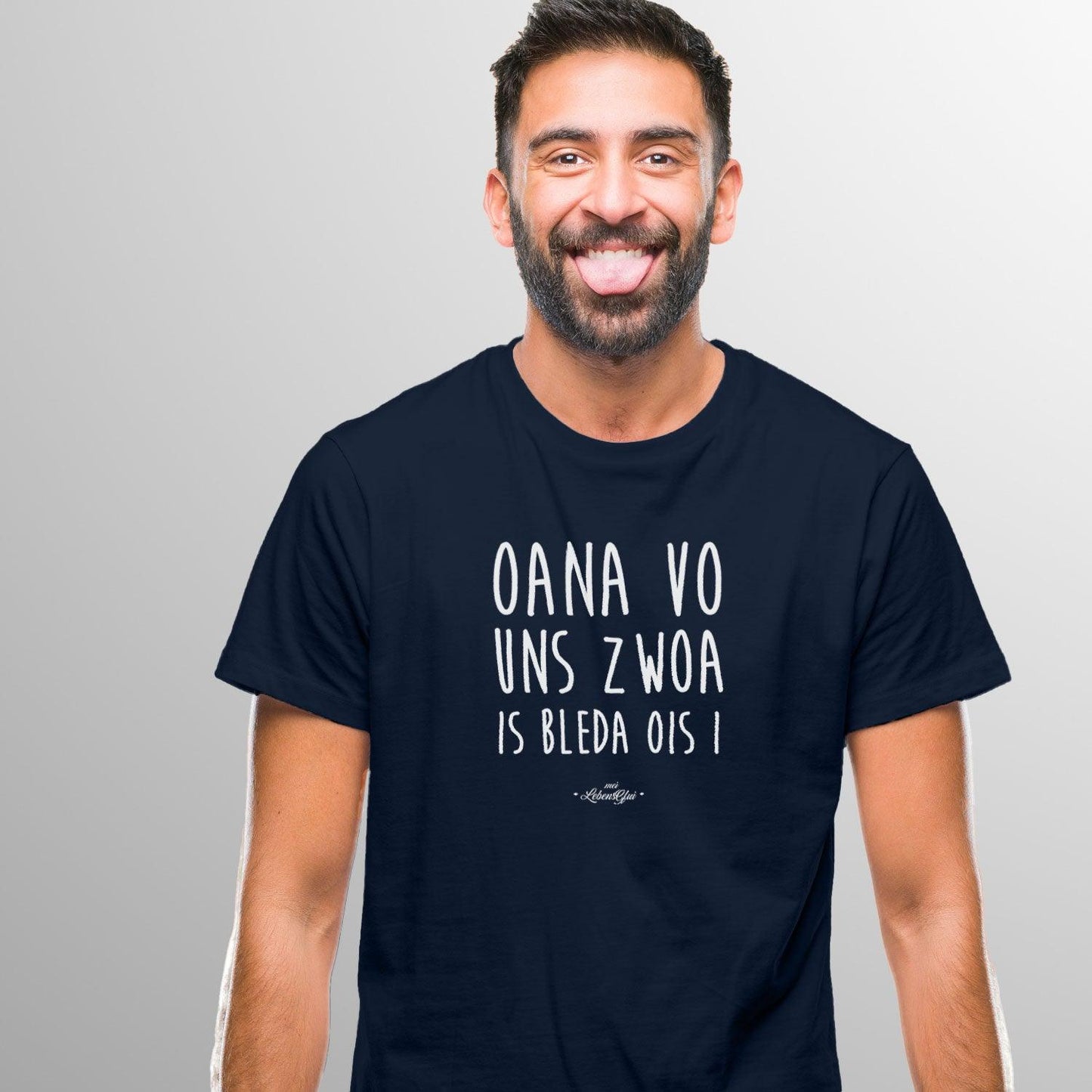 Herren T-Shirt "Oana vo uns zwoa..."