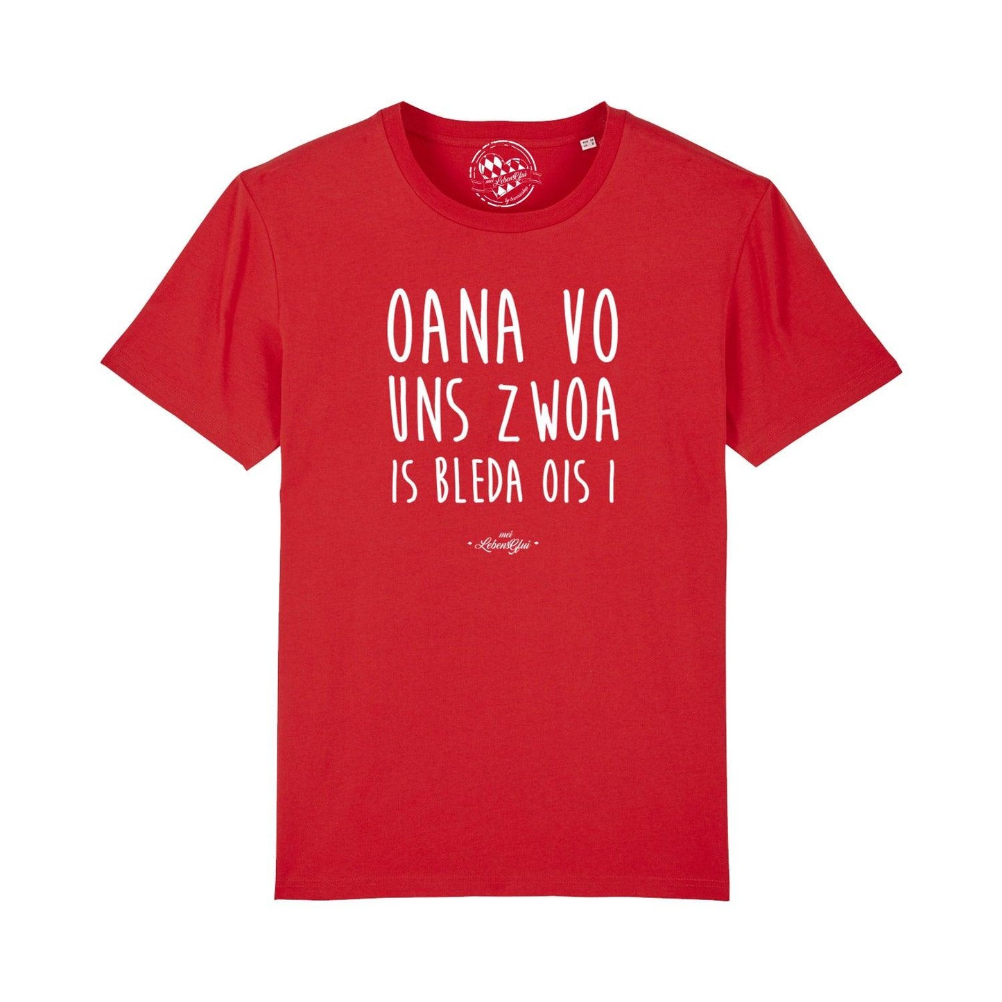 Herren T-Shirt "Oana vo uns zwoa..."