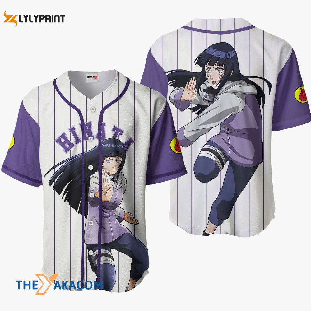 Hinata Hyuga Anime Sport Style Gift Christmas For Fan Baseball Jersey Shirt - lylyprint.com