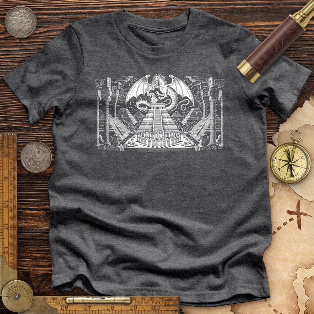 Dragon Skull Black And White Poste Premium Quality Tee