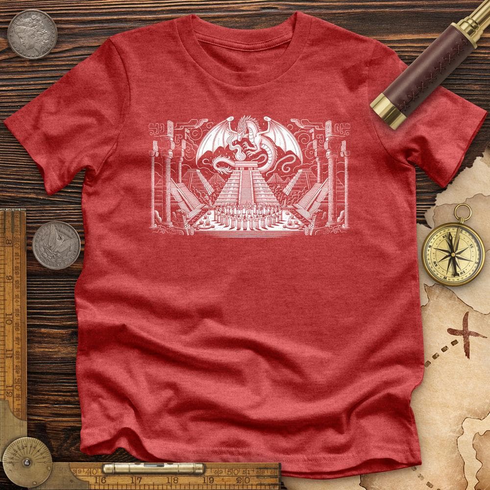 Dragon Skull Black And White Poste Premium Quality Tee