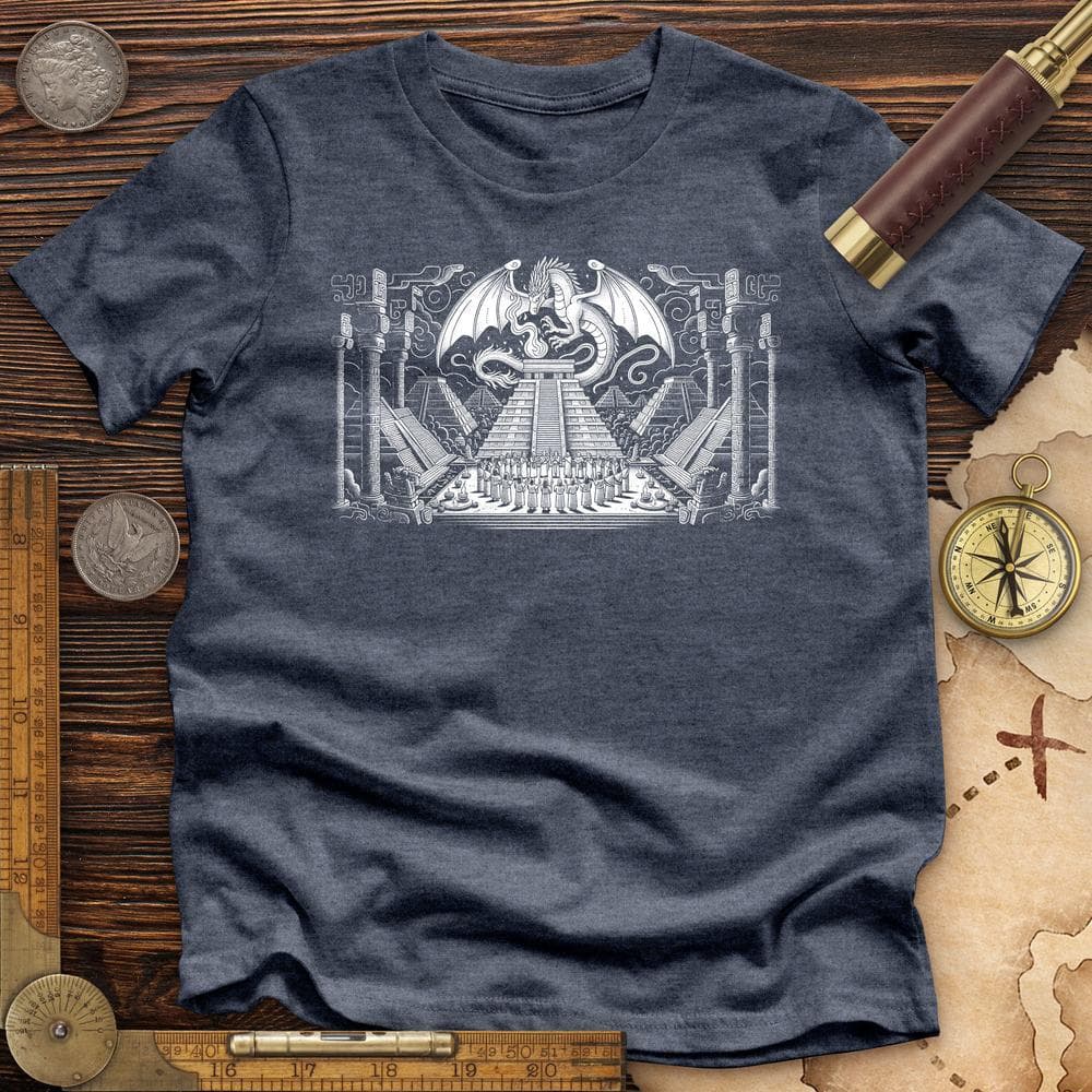 Dragon Skull Black And White Poste Premium Quality Tee