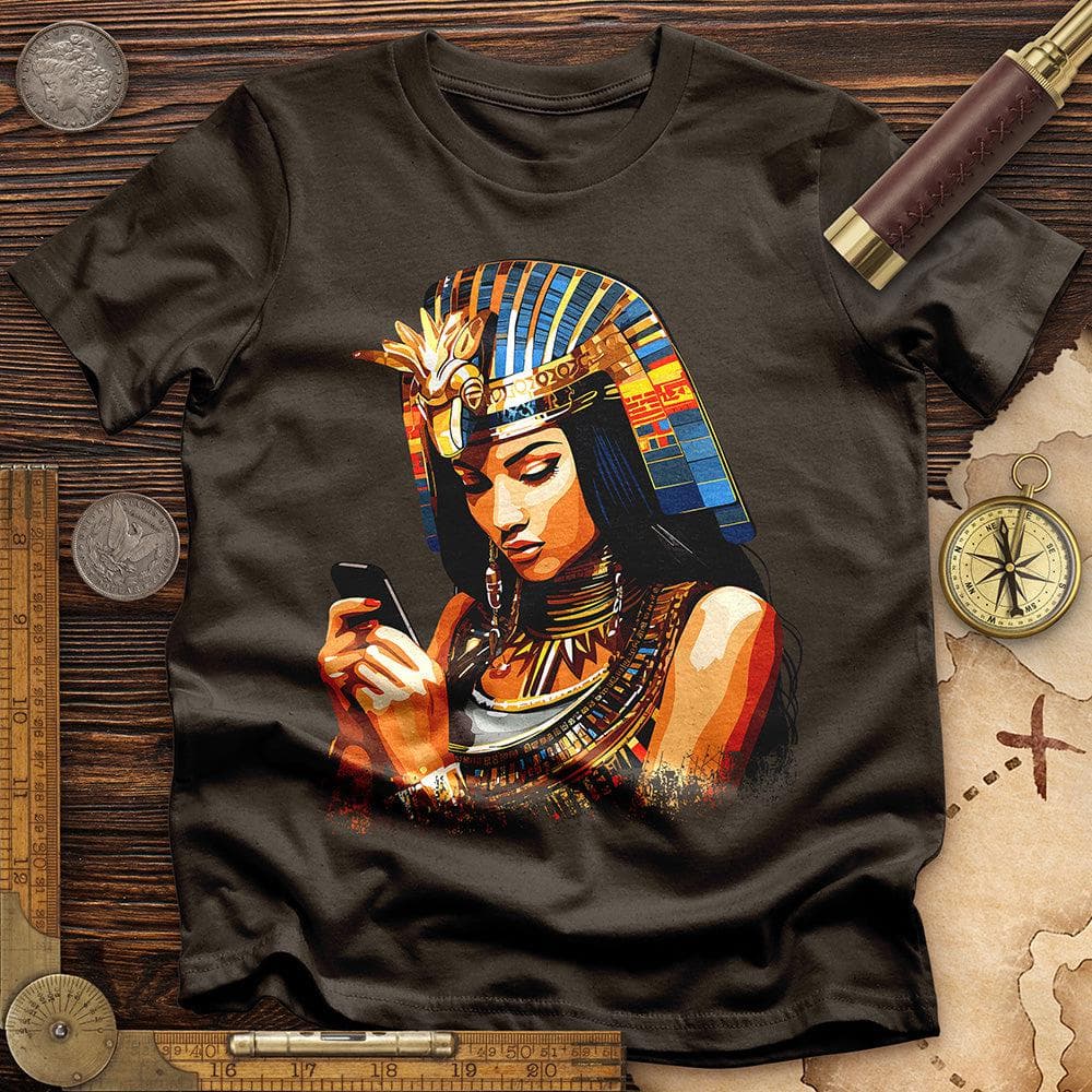 Egyptian Goddess Texting T-Shirt