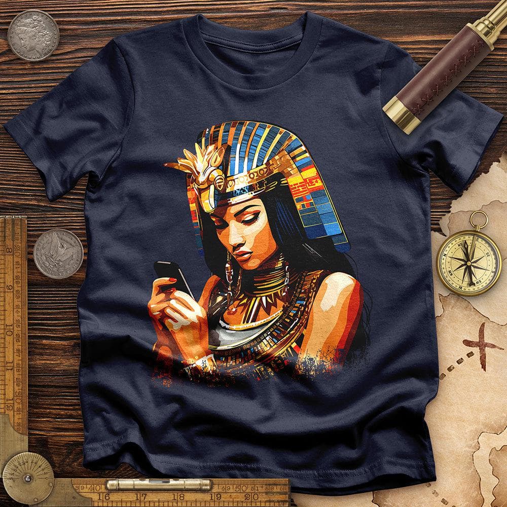 Egyptian Goddess Texting T-Shirt