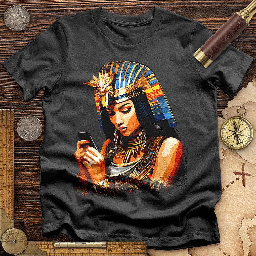 Egyptian Goddess Texting T-Shirt