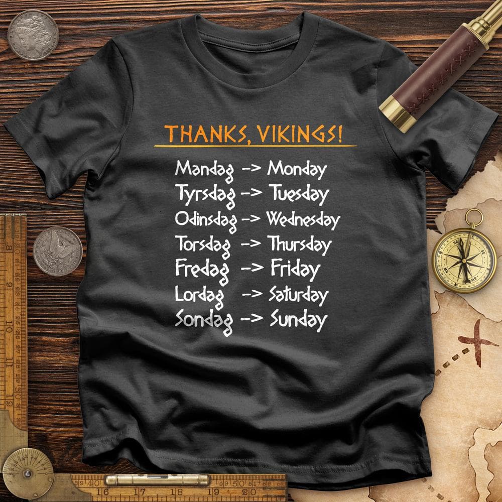 Nordic Gods Days Of The Week T-Shirt