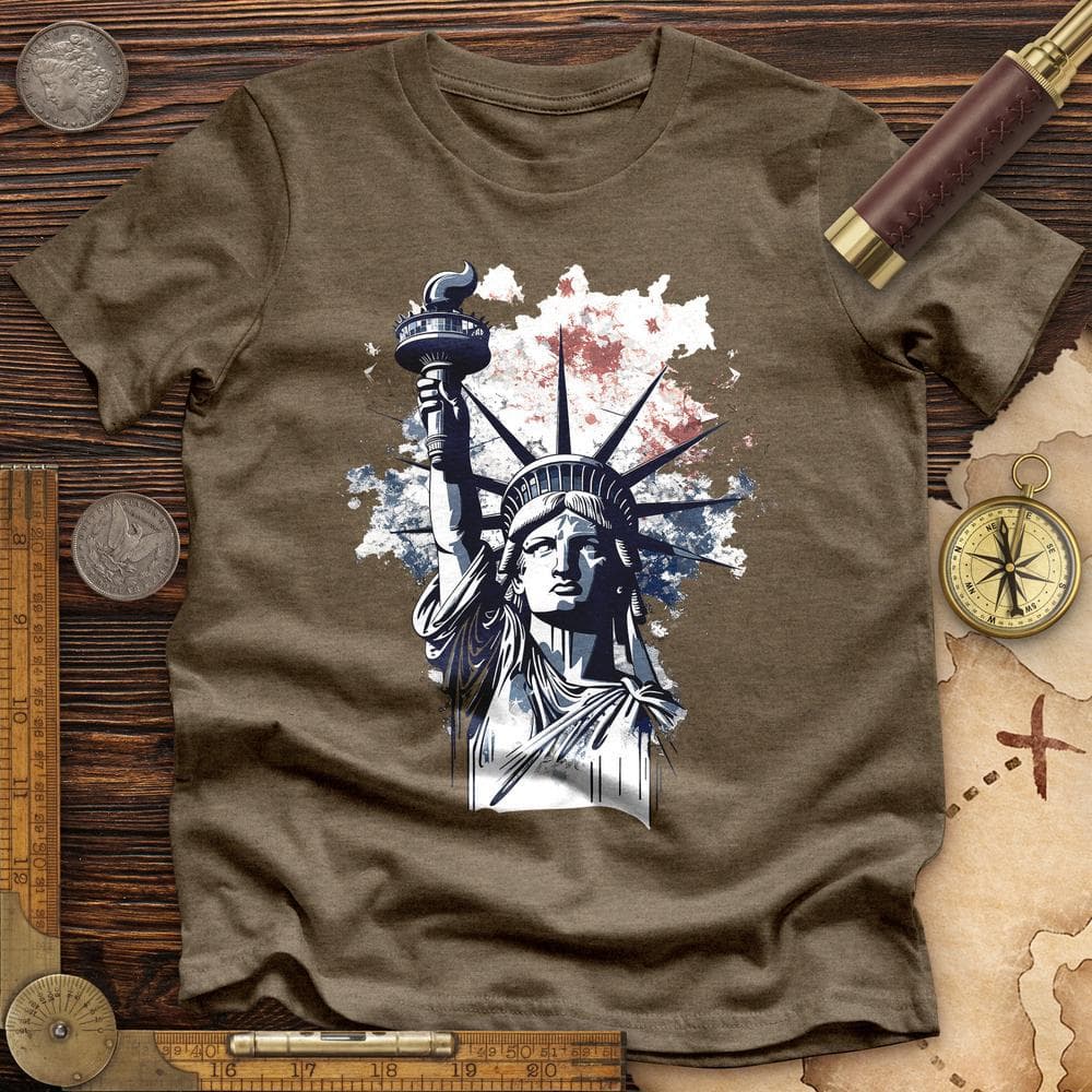NYC Statue Of Liberty Premium Quality Tee
