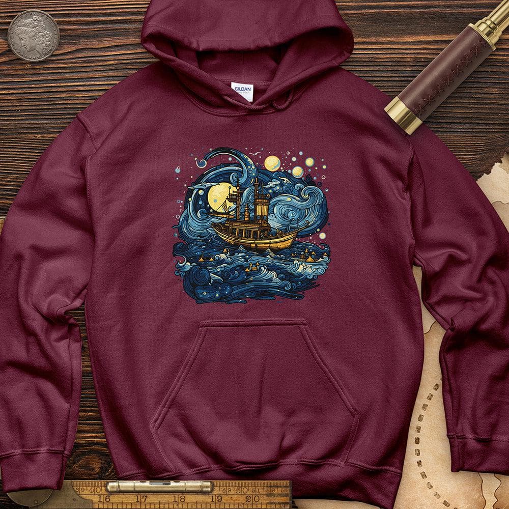 Oil Paint Ship Hoodie