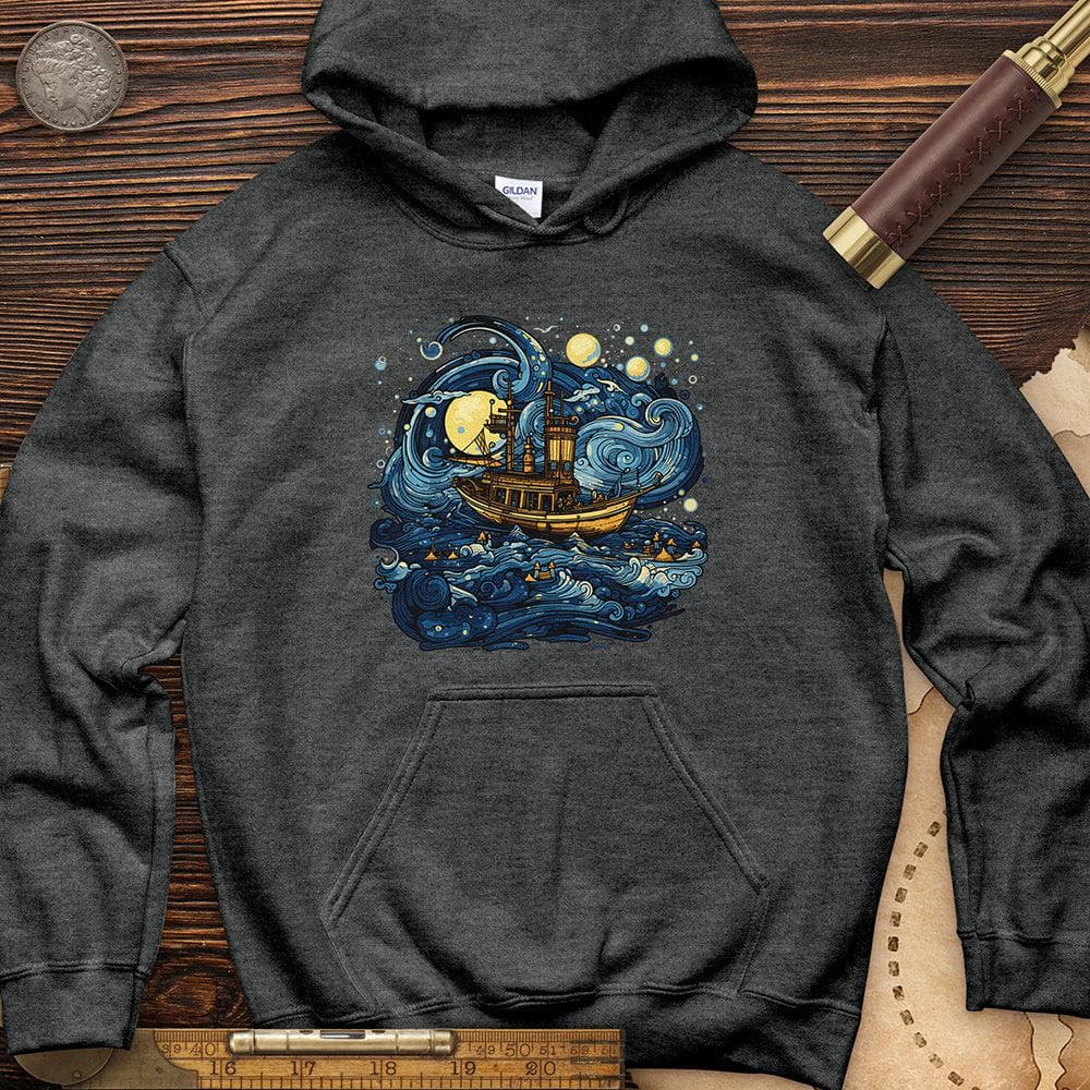 Oil Paint Ship Hoodie