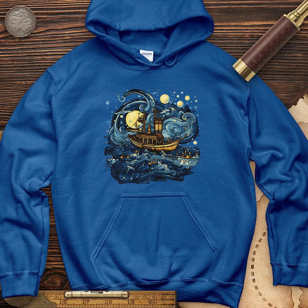 Oil Paint Ship Hoodie