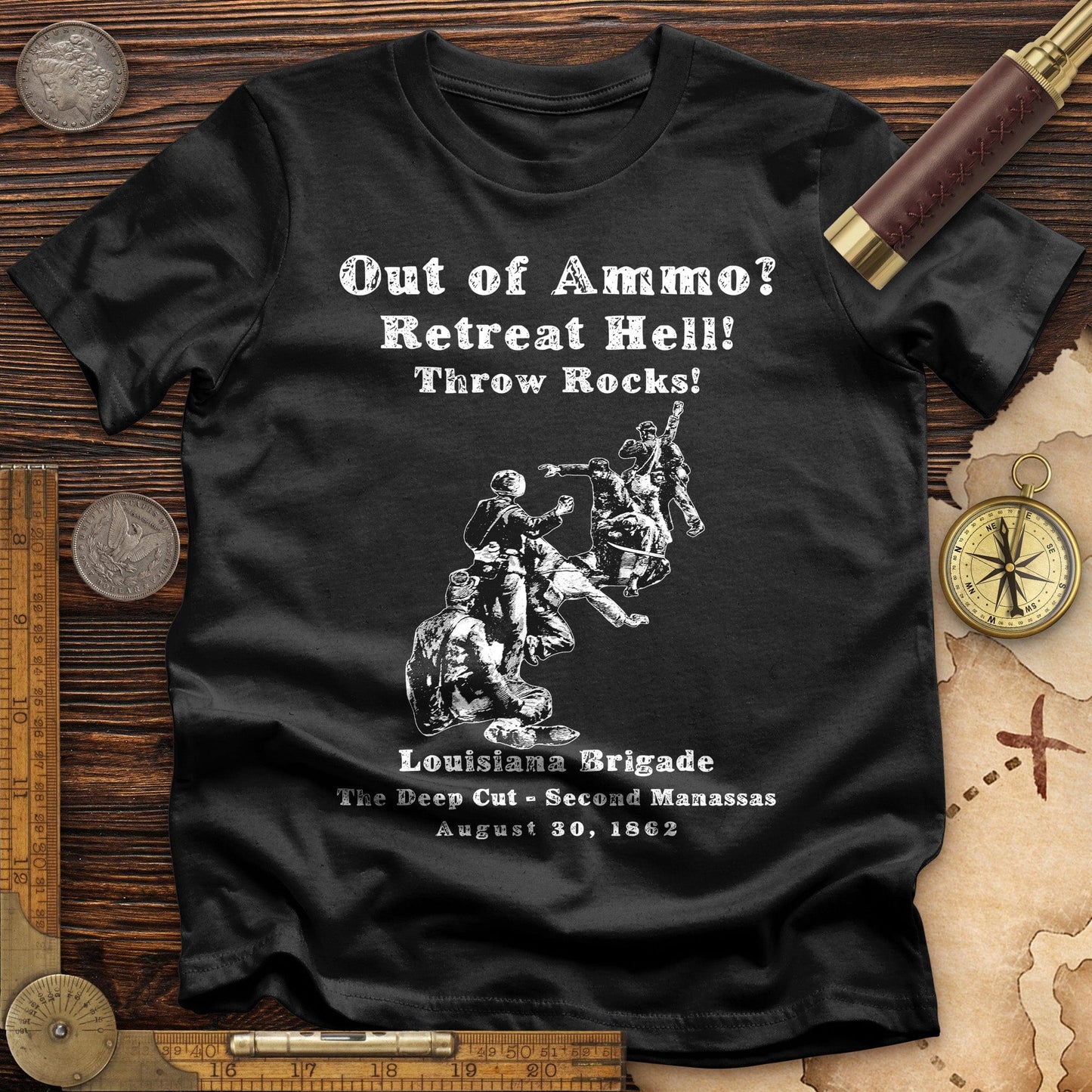 Out Of Ammo Throw Rocks T-Shirt