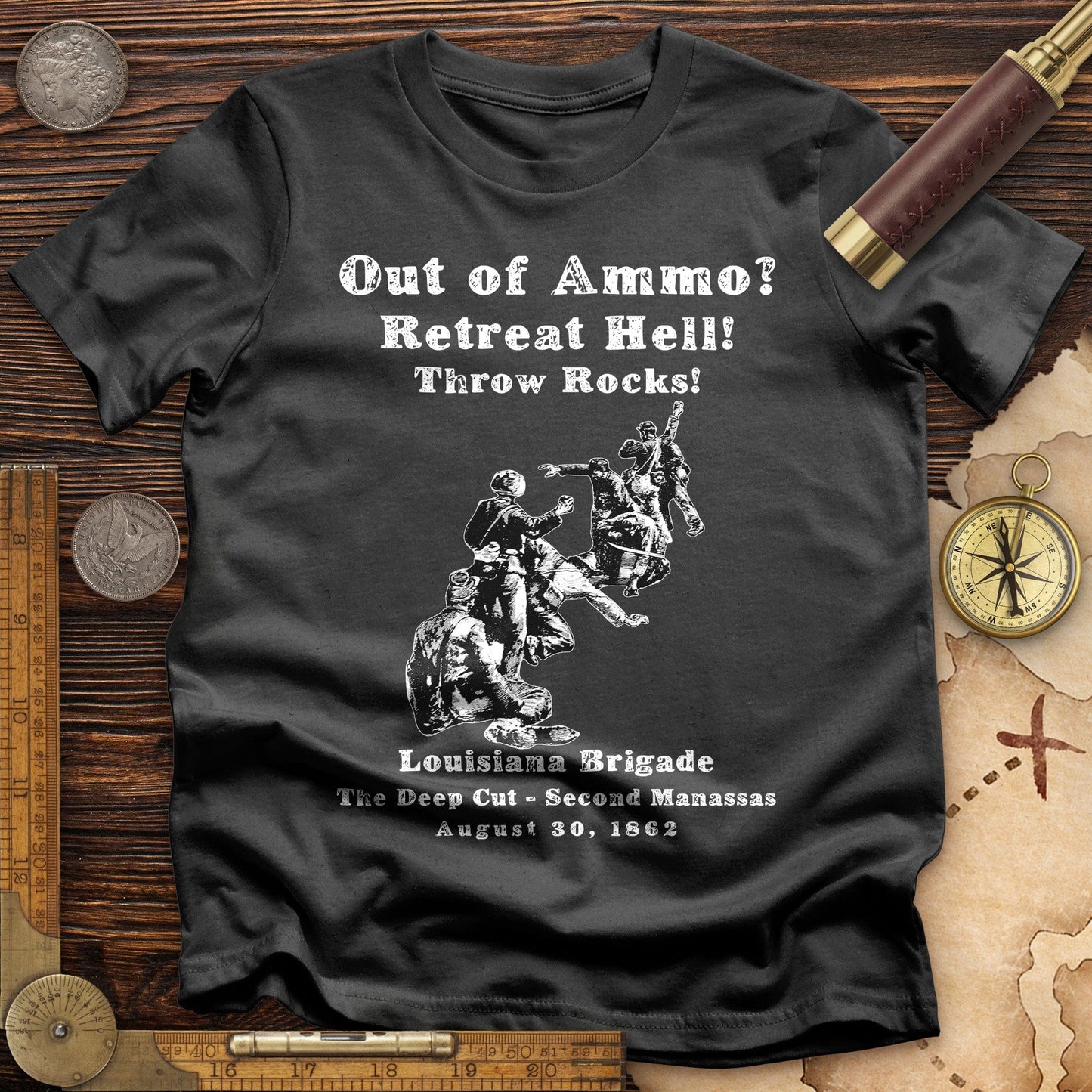Out Of Ammo Throw Rocks T-Shirt