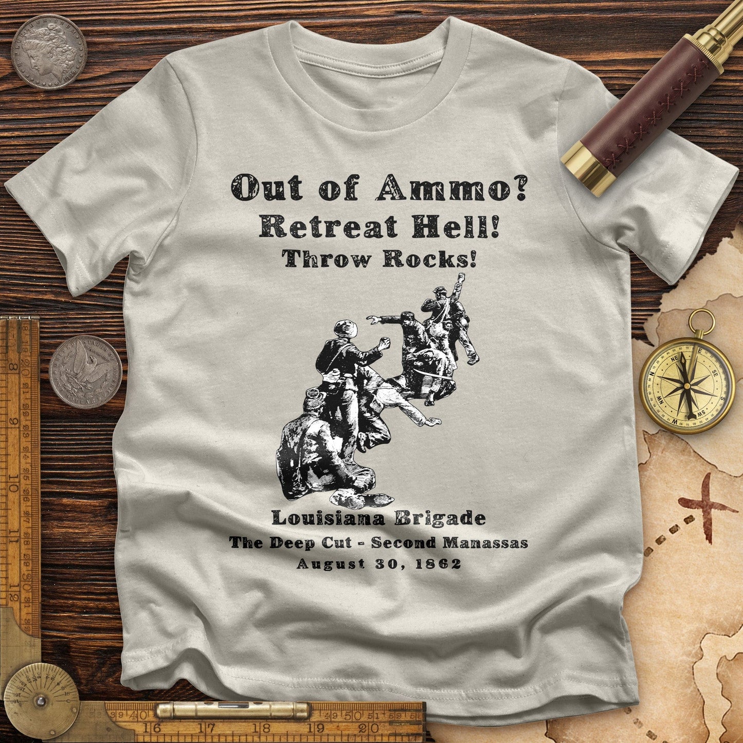 Out Of Ammo Throw Rocks T-Shirt