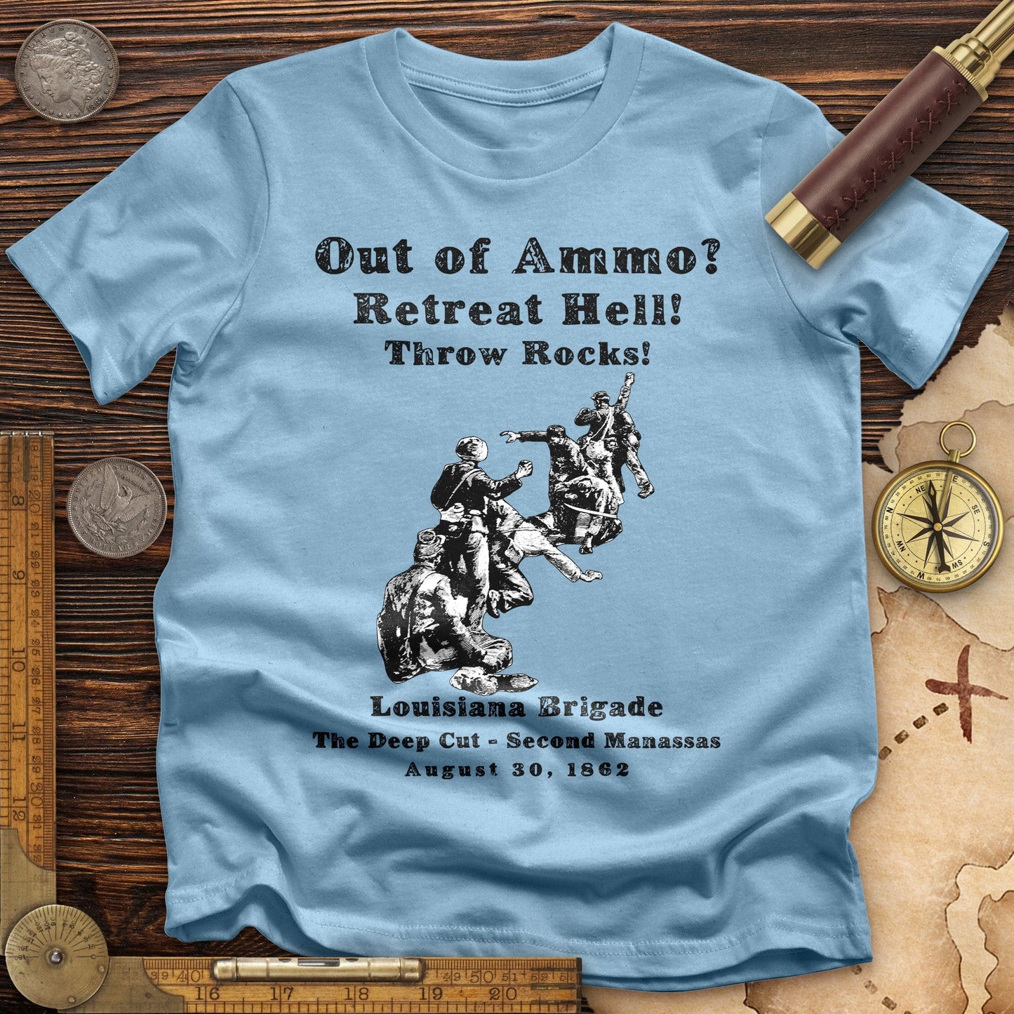 Out Of Ammo Throw Rocks T-Shirt