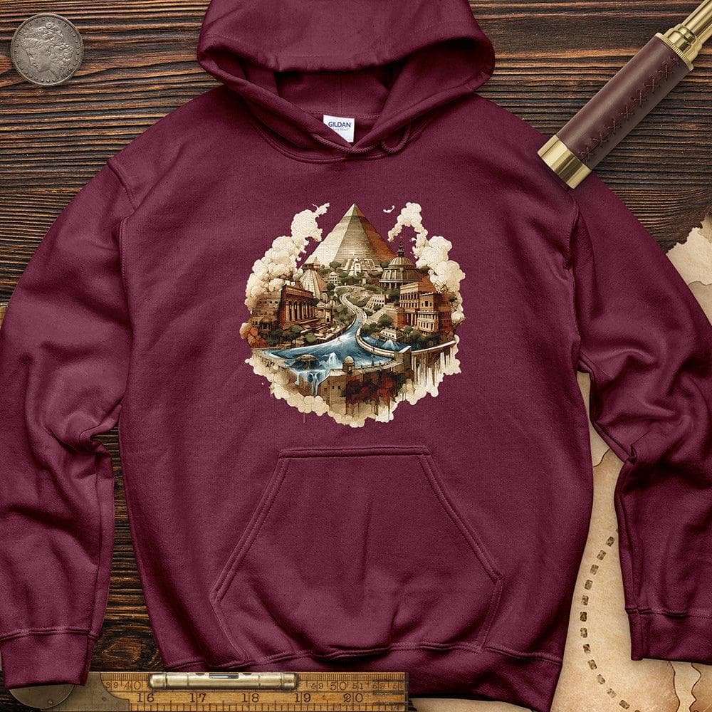 Pyramids Egypt City With River Hoodie