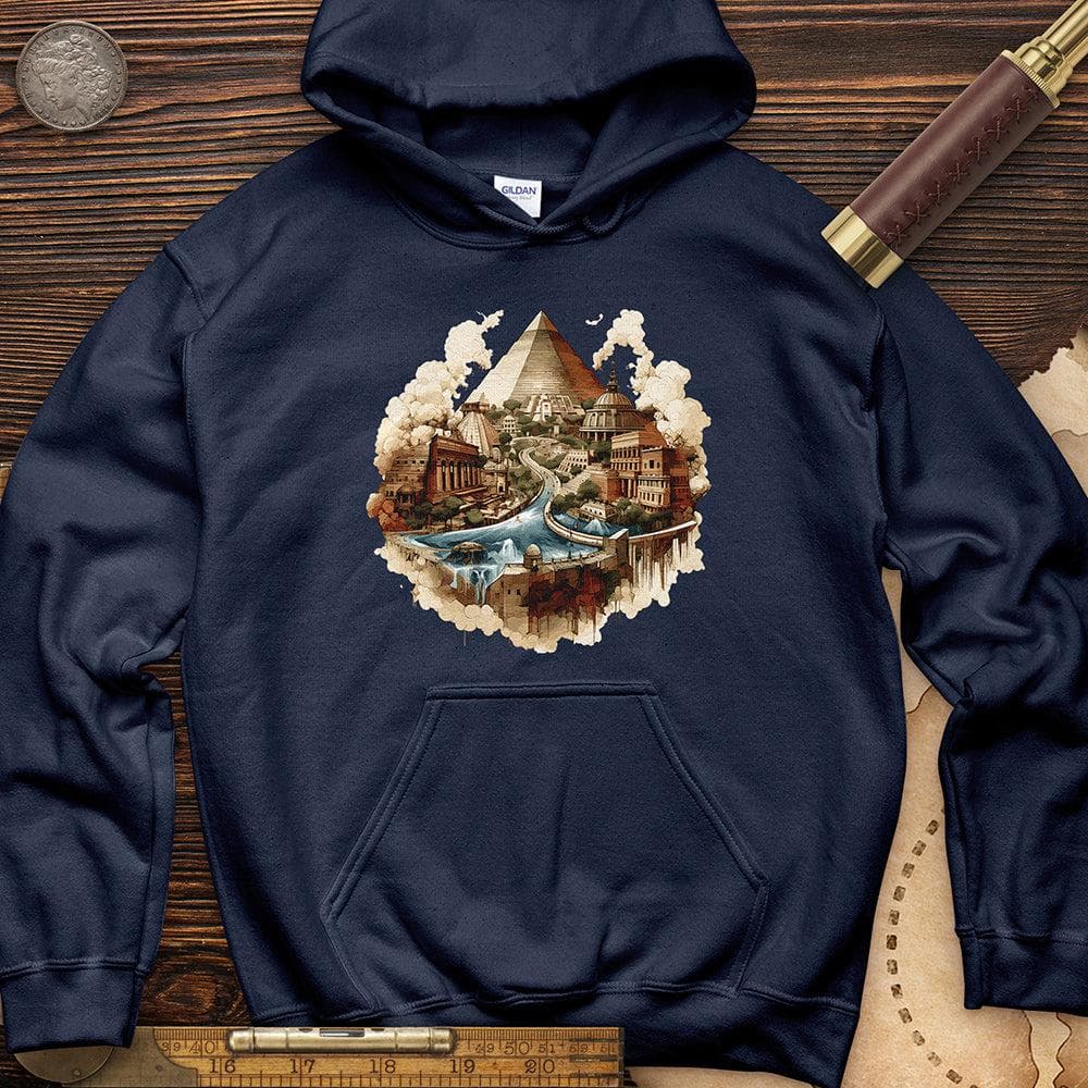 Pyramids Egypt City With River Hoodie