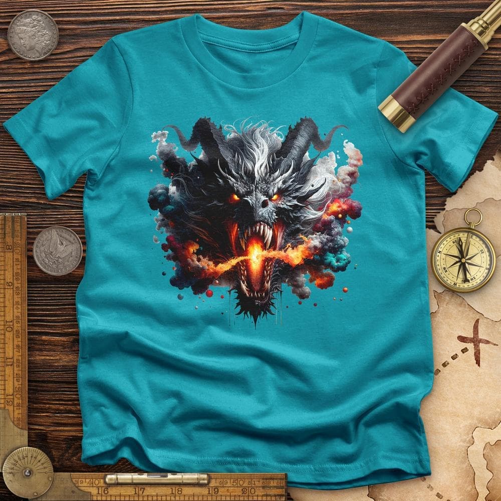 Raging Dragon In 3D T-Shirt