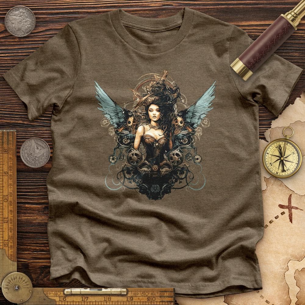 Steampunk Athena Premium Quality Tee