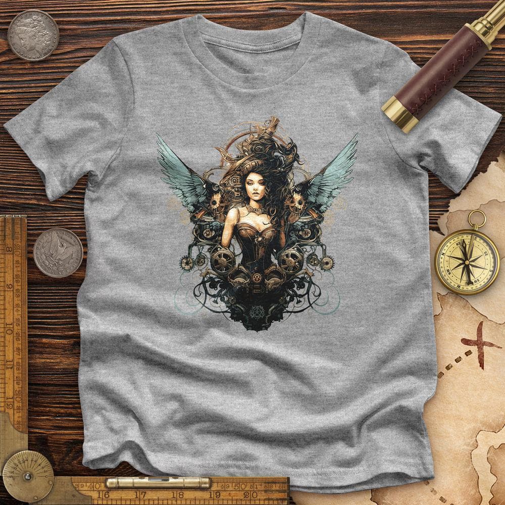 Steampunk Athena Premium Quality Tee