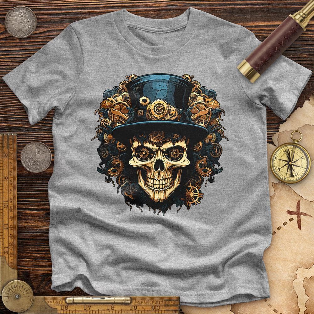 Steampunk Skull Premium Quality Tee
