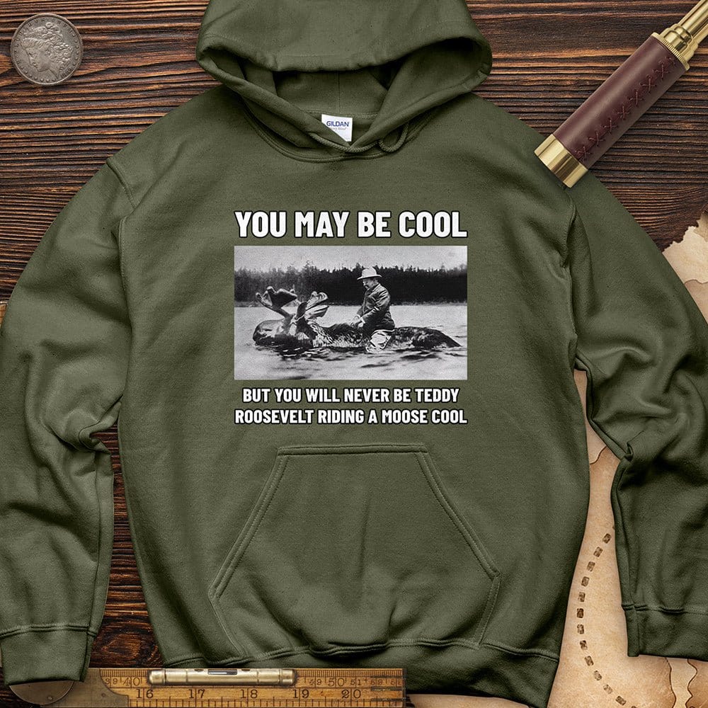 Teddy Riding Moose Hoodie