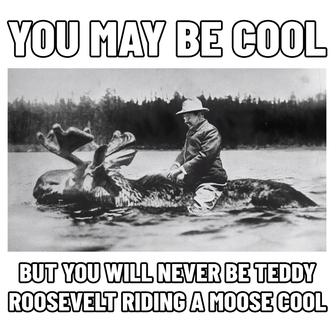 Teddy Riding Moose T-Shirt