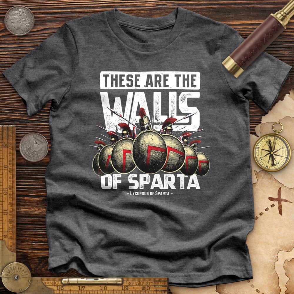 The Walls Of Sparta Premium Quality Tee
