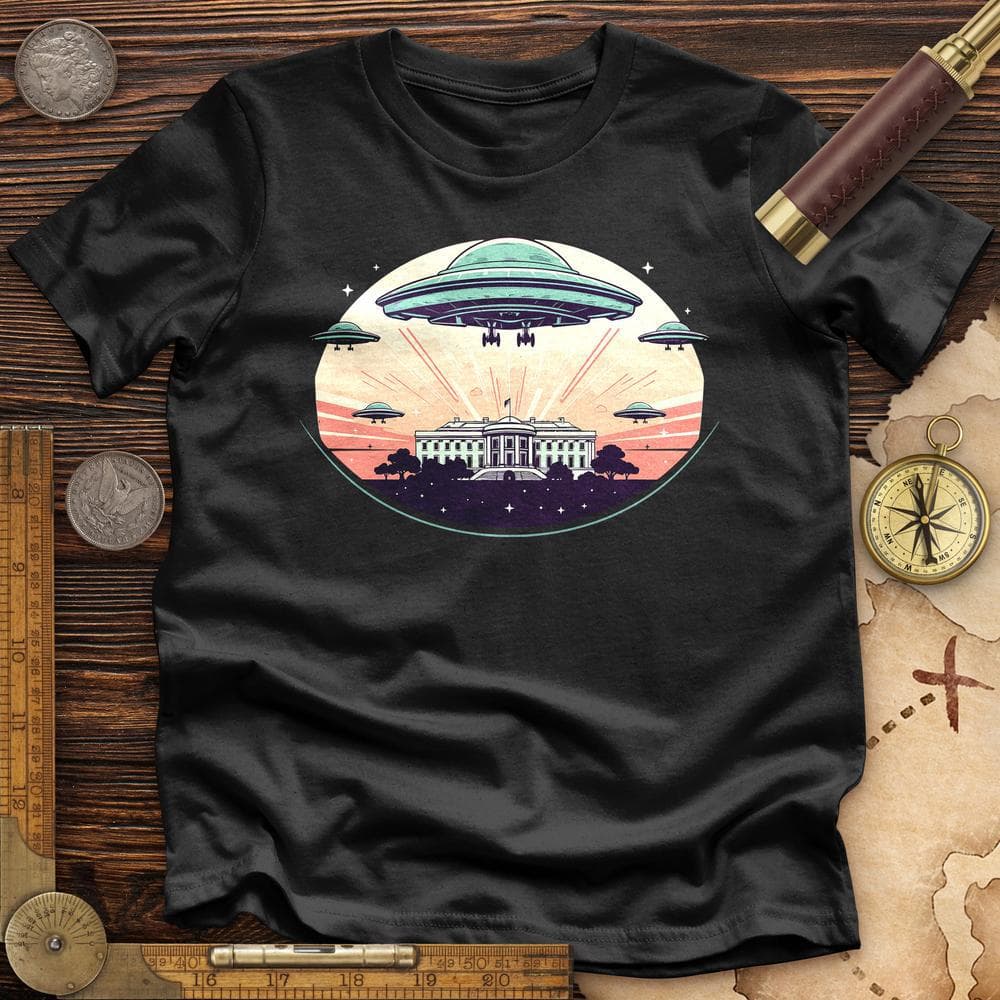 UFO Over White House Premium Quality Tee