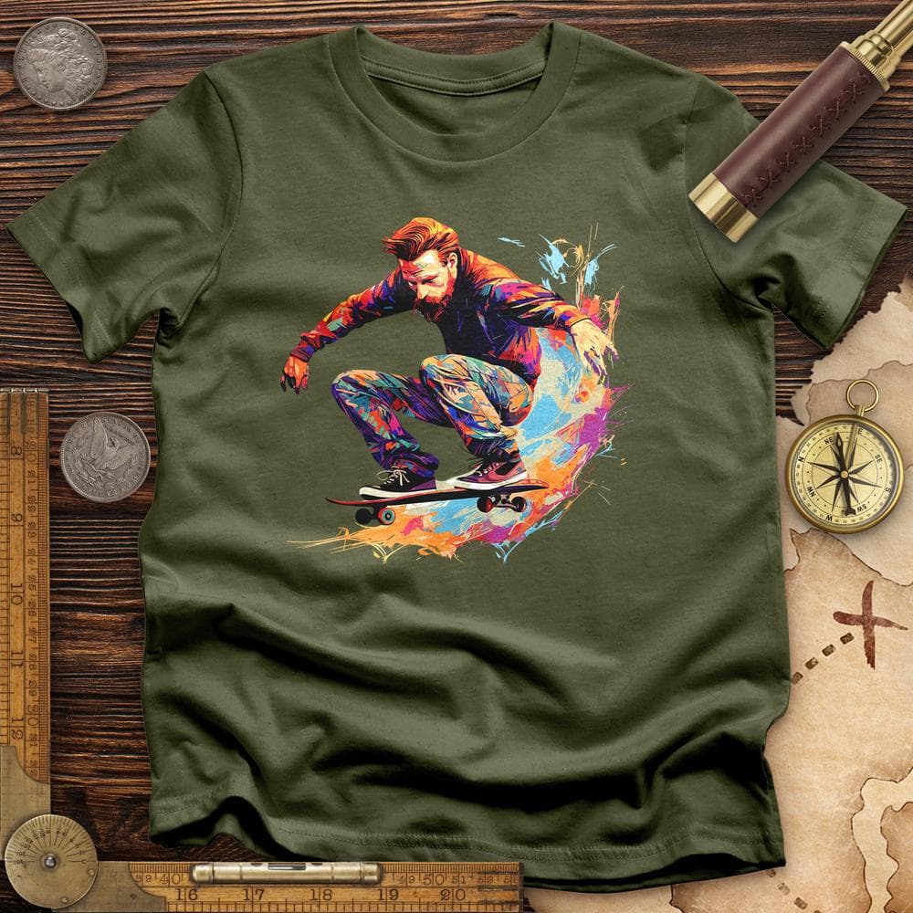 Van Gogh Skateboard T-Shirt