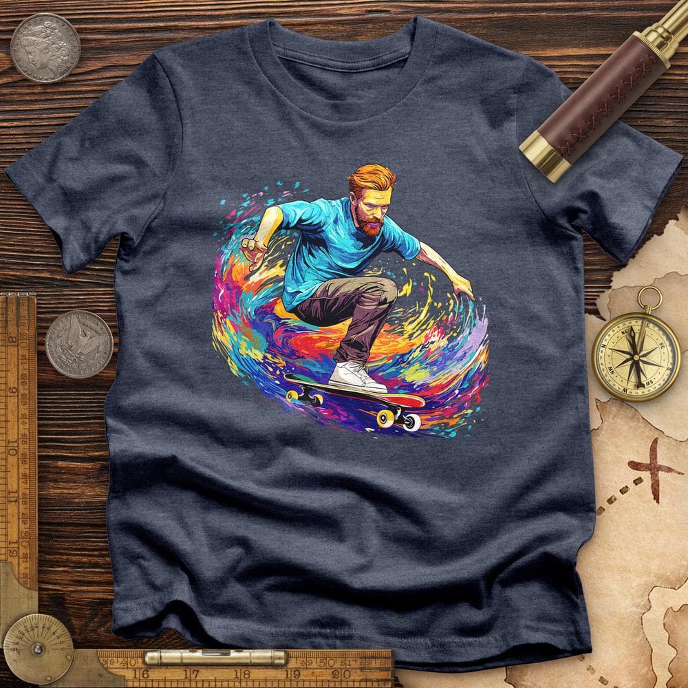 Van Gogh Skateboarding Premium QualityTee